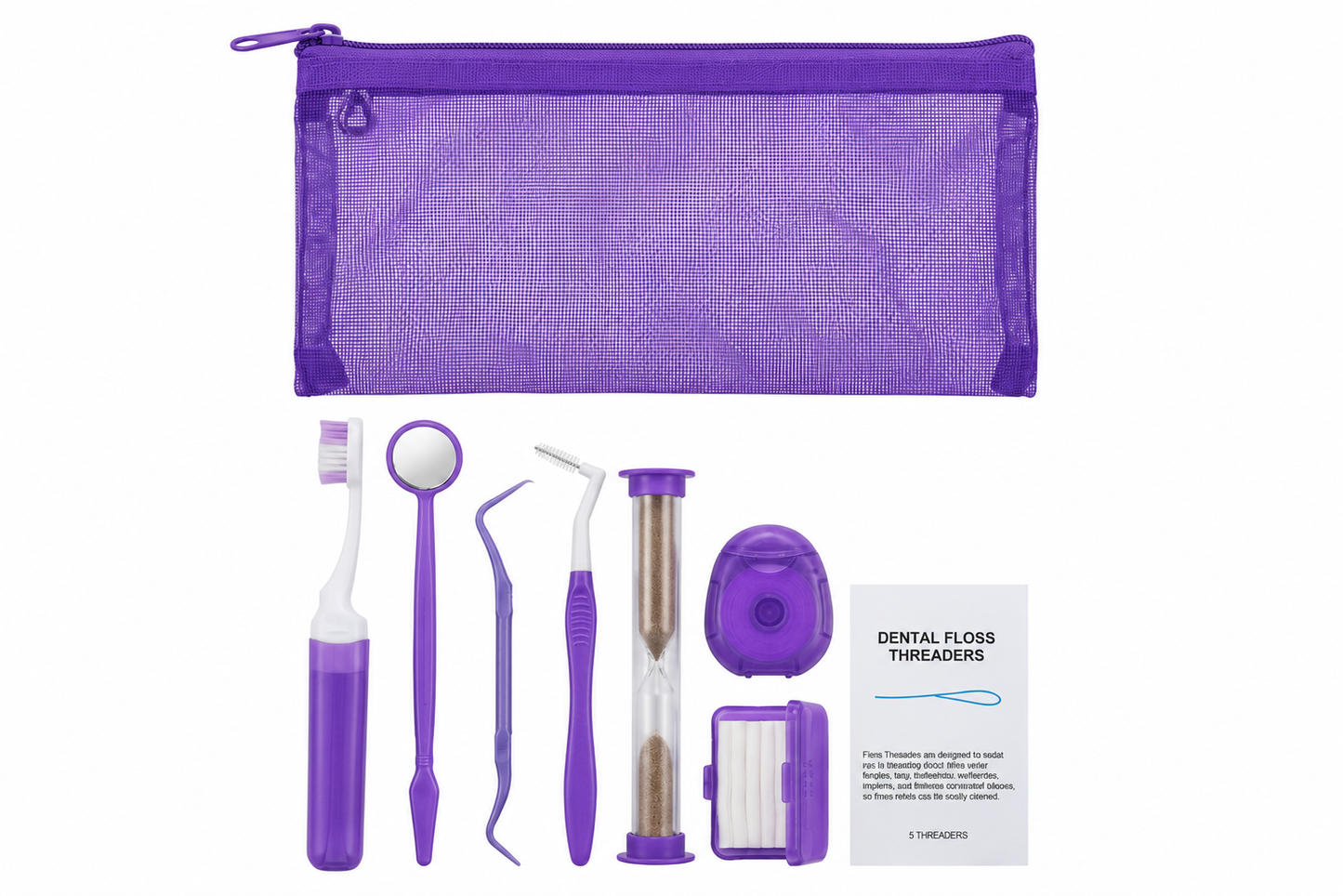 Orthodontic Care Kit with Mesh Bag