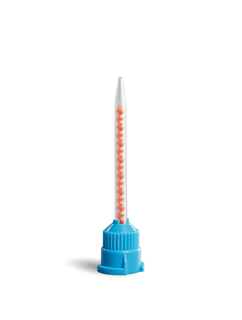 Blue plastic tool with a white shaft and red components on a white background