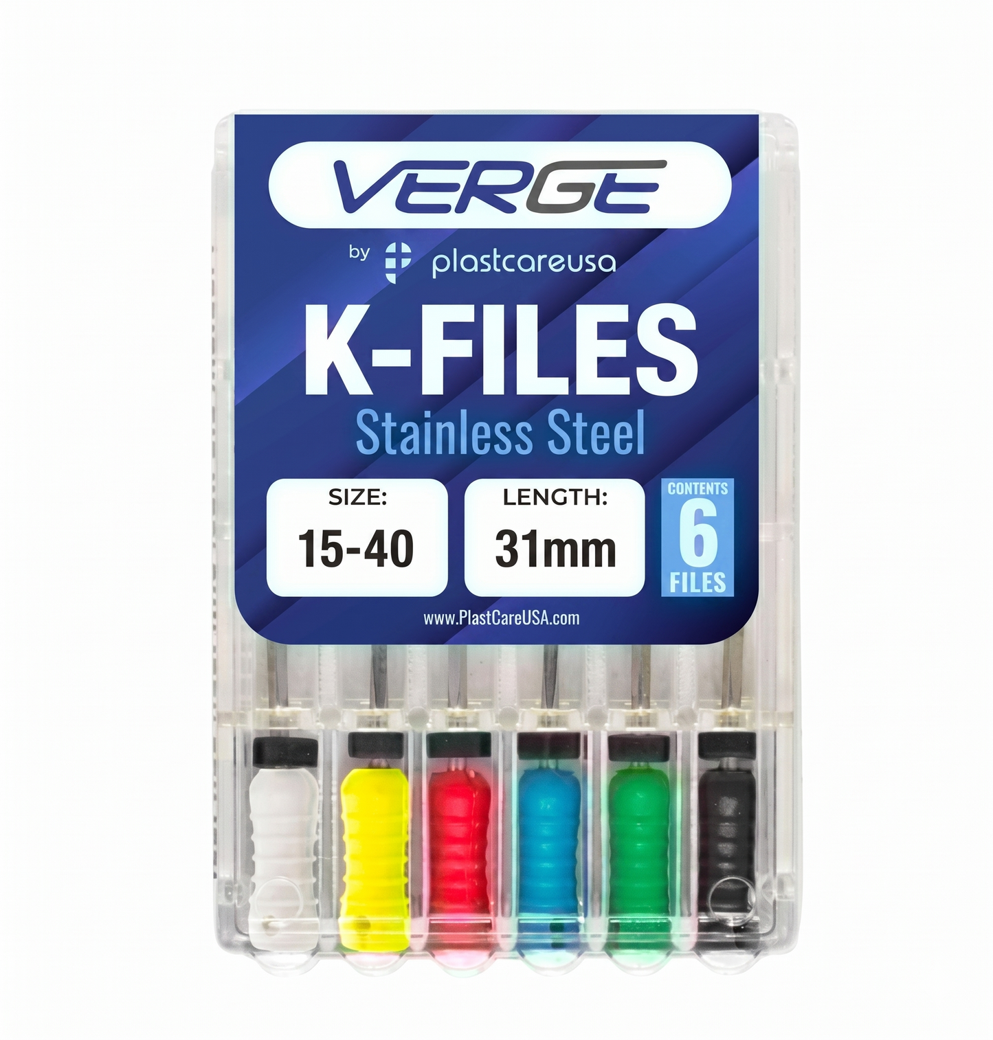 Size 8-50mm Endodontic K-Files (Premium Stainless Steel)