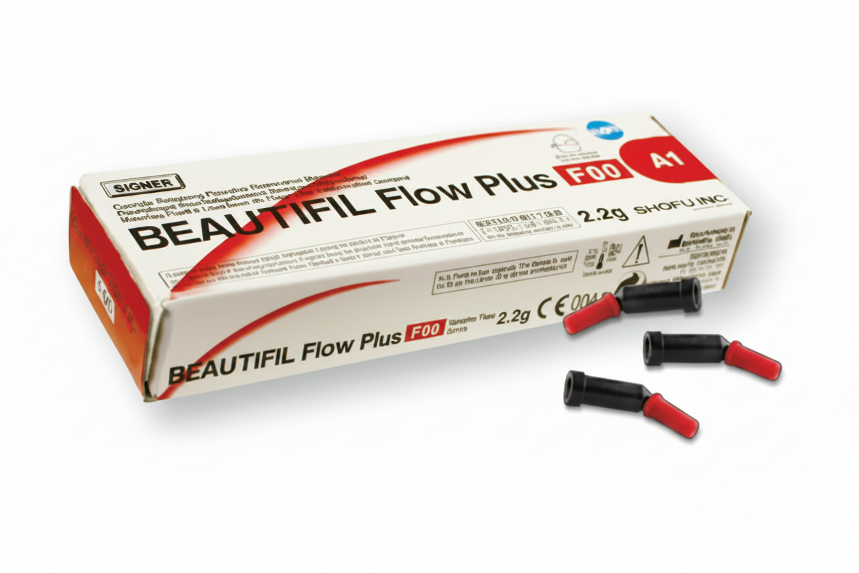 Shofu Beautifil Flow Plus F00 (zero flow) self-leveling Syringe 2.2g