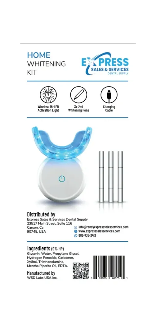 Whitening Take Home Kit (registered with the US FDA and GMP Certified, ISO22716 Certified and available MSDS)